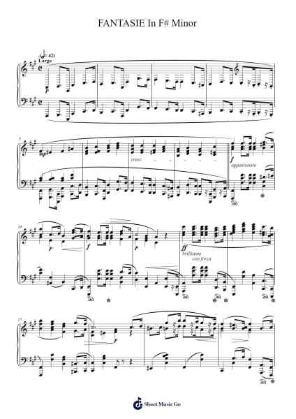 Fantasie in F# Minor Sheet Music by Adegbola Damola Nimi-Arr.Paggai Noelsay
