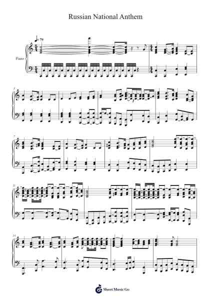 Russian National Anthem Sheet Music by Logan Infranca-Arr.Clepert