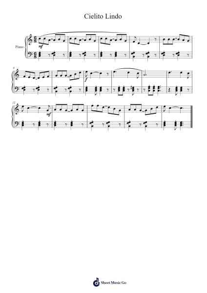 Cielito Lindo Sheet Music by undefined-Arr.Yalegus