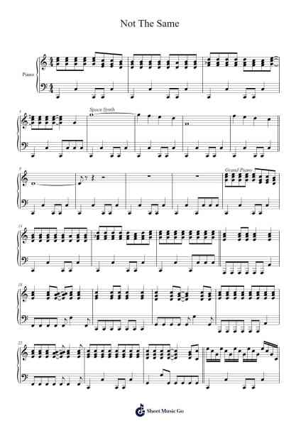 Not The Same Sheet Music by Ben Folds-Arr.Franling Godrwood