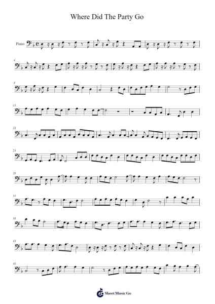 Where Did The Party Go Sheet Music by Fall Out Boy-Arr.Rusden