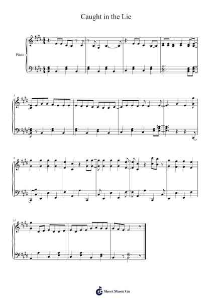 Caught in the Lie Ноты для фортепиано от undefined-Arr.Rusclair