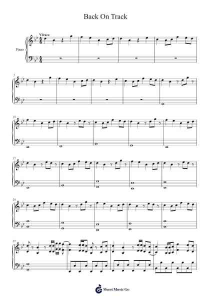 Back On Track Sheet Music by Juan Sola Morant-Arr.Churwalsh