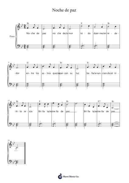 Noche de paz Sheet Music by Franz Gruber-Arr.Georpir Manback