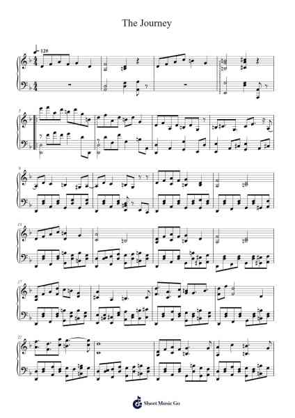 The Journey Sheet Music by John McCartin-Arr.Wrightxon Tinett
