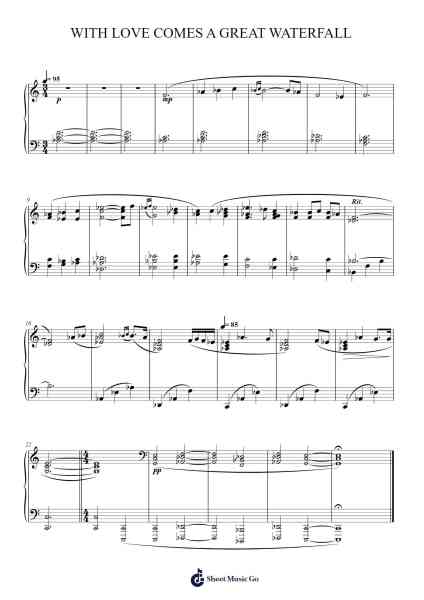 With Love Comes A Great Waterfall Sheet Music by John Powell-Arr.Cumwyatt
