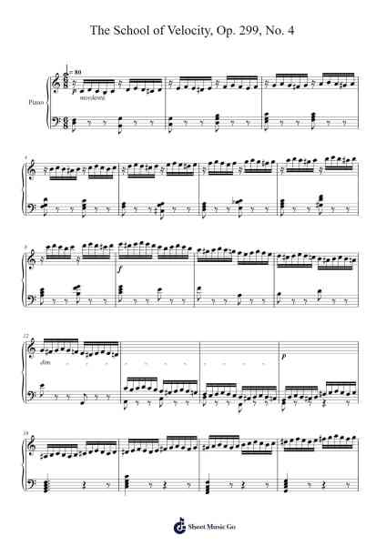 The School of Velocity, Op. 299, No. 4 Sheet Music by Vincent-Arr.Jorrell