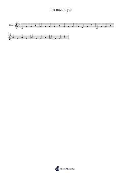 im nazan yar Sheet Music by undefined-Arr.Trund Milsoll