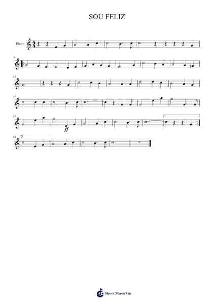 SOU FELIZ Sheet Music by undefined-Arr.Cashlyle Windnix