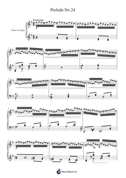Prelude No 24 Sheet Music by Charles-Valentin Alkan-Arr.Francespkins Vicpham