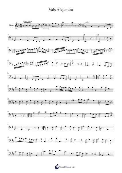 Vals Alejandra Sheet Music by undefined-Arr.Jonessibyl Midsopp