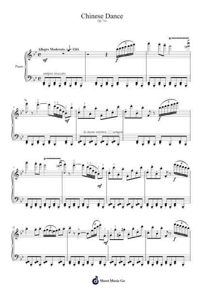 The Nutcracker, Op. 71: Act II, No. 12c, Chinese Dance Sheet Music by Pyotr Ilyich Tchaikovsky-Arr.Reygess