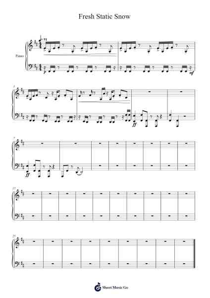 Fresh Static Snow Sheet Music by Porter Robinson-Arr.Hornblack