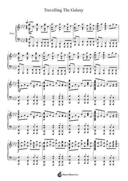 Travelling The Galaxy Sheet Music by undefined-Arr.Wyli