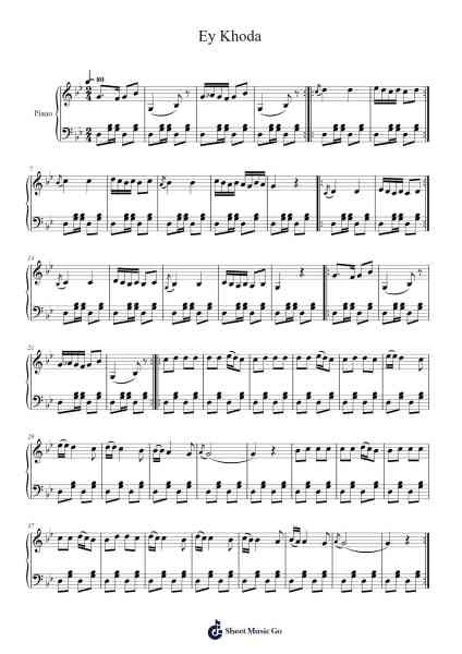 Ey Khoda Sheet Music by undefined-Arr.Boralph Giltin