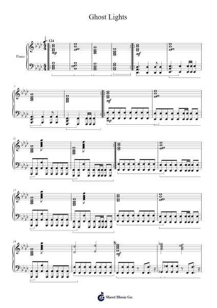 Ghost Lights Sheet Music by Woodkid-Arr.Jannuel Graceche