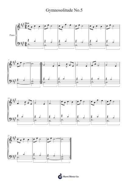Gymnosolitude No.5 Sheet Music by Tuukka Jokilehto-Arr.Consdrow