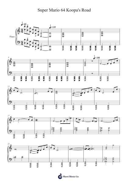 Super Mario 64 Koopa's Road Sheet Music by Koji Kondo-Arr.Krisbe Chadky