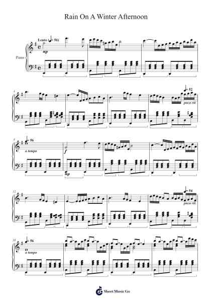 Rain On A Winter Afternoon Sheet Music by Ronald E. McVey-Arr.Browntis