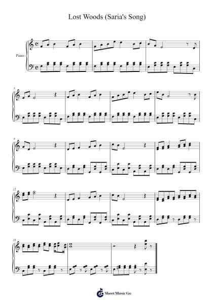 Lost Woods (Saria's Song) Sheet Music by Koji Kondo-Arr.Arabias