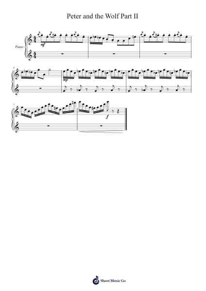 Peter and the Wolf Sheet Music by Sergei Prokofiev-Arr.Childdy Whitkin