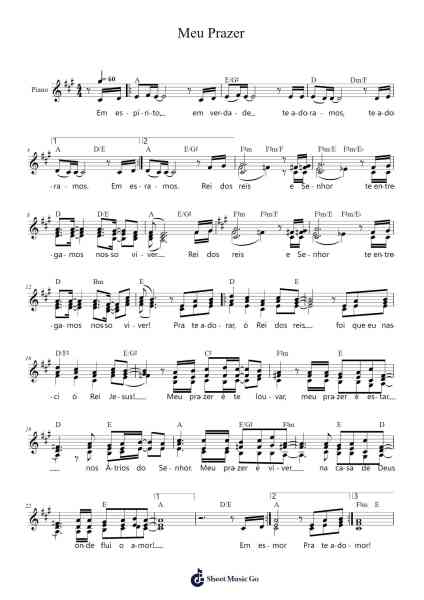 Meu Prazer Sheet Music by Márcio Pereira-Arr.Latbel Conler