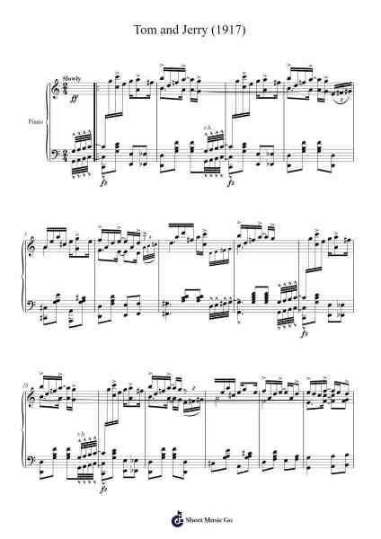Tom and Jerry Sheet Music by Jerry Cammack-Arr.Gillling