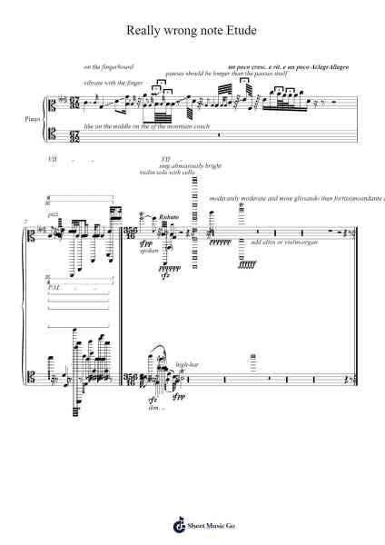 Really wrong note Etude Sheet Music by Alvin S.-Arr.Iannet Shelac