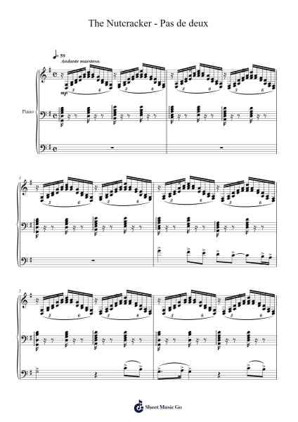 The Nutcracker - Pas de deux, Op. 71a Sheet Music by O'Canise Montseph-Arr.Benga