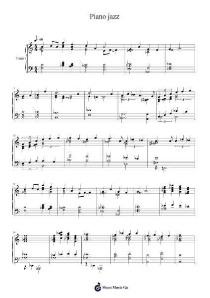 Piano jazz Sheet Music by Majean Needham-Arr.Hifaithe Fojames