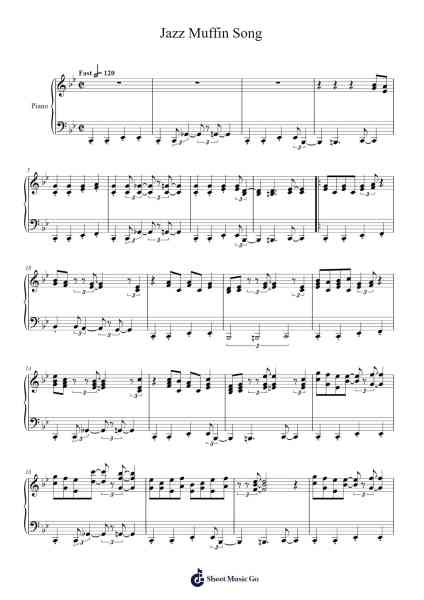 Jazz Muffin Song Sheet Music by Evan C. Brende-Arr.Jebois Hudlap
