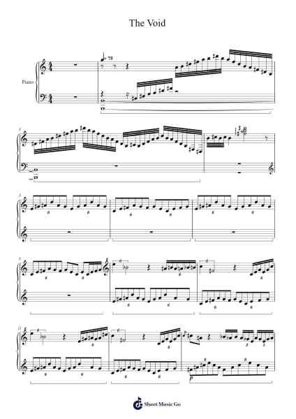 The Void Sheet Music by Wolflor Coltrid-Arr.Subill
