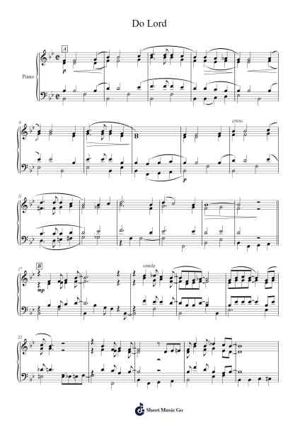 Do Lord Sheet Music by Richard Roblee-Arr.Turdrea