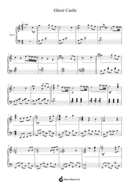 Ghost Castle Sheet Music by Louie Zong-Arr.Stelgil Kaycia