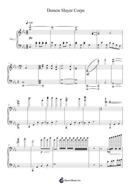 Demon Slayer Corps Sheet Music by undefined-Arr.Yedpont