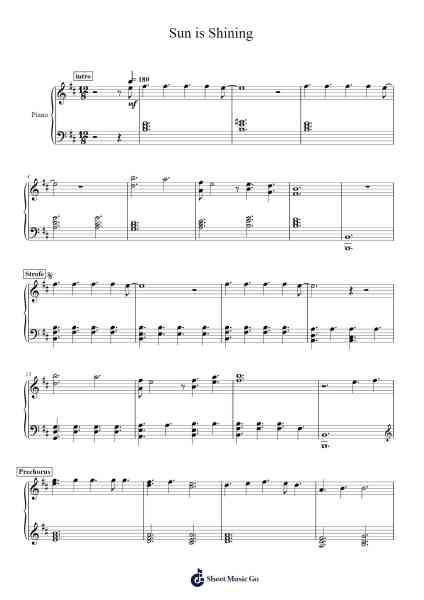 Sun is Shining Sheet Music by Axwell/Ingrosso-Arr.Nites
