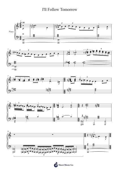 I'll Follow Tomorrow Sheet Music by Jonny Greenwood-Arr.Penstowe Beardwells