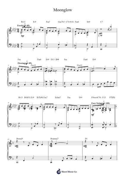 Moonglow Sheet Music by George Cates/Morris Stoloff-Arr.Pormon