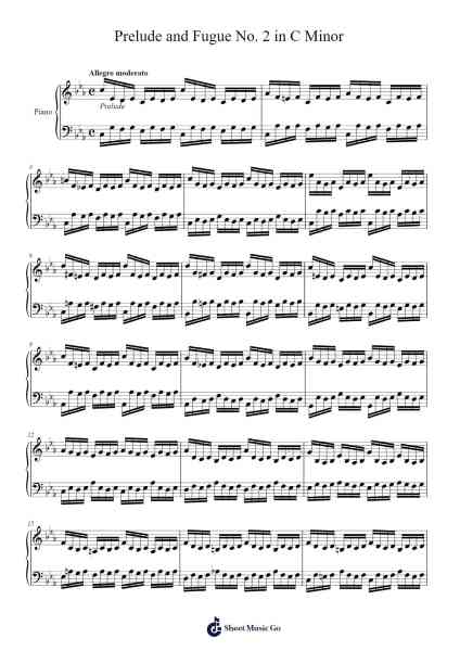 Prelude and Fugue No. 2 in C Minor, BWV 847