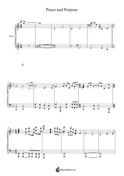 Peace and Purpose Sheet Music by John Williams/Rodger Clutter/Samuel Fu-Arr.Vindred Swinglenn
