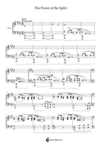 The Power of the Spirit Sheet Music by Zanbaka-Arr.Hornblack