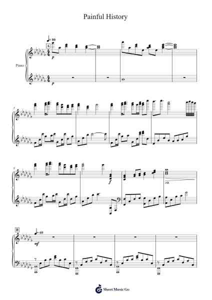 Painful History Sheet Music by Deris-Arr.Louiste