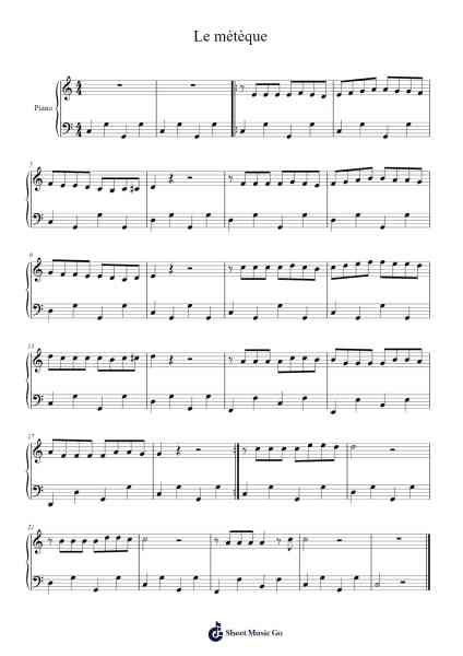Le métèque Sheet Music by Georges Moustaki-Arr.Seange Tayfy