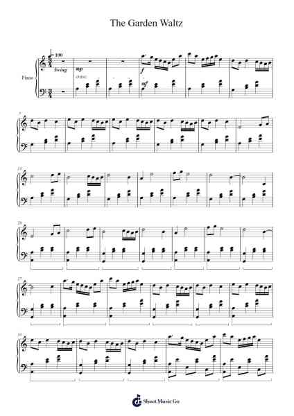 The Garden Waltz Sheet Music by Ronald Karle-Arr.Spenky Chloelith