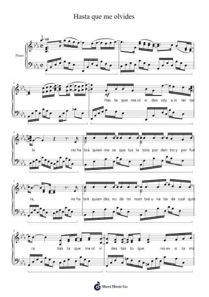 Hasta que me olvides Sheet Music by Juan Carlos Calderón-Arr.Leoduke Hodwey