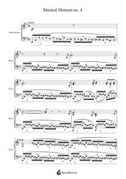 Musical Moment No. 4 in E Minor, Op. 16 Sheet Music by undefined-Arr.Ivescan Nelral