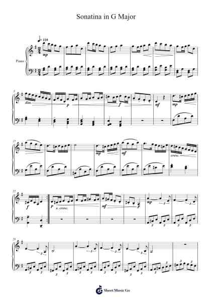 Sonatina in G Major Sheet Music by Beardron-Arr.Jonesram Bonah