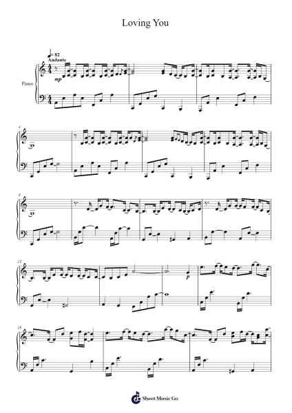 Loving You Sheet Music by Giovanni Allevi-Arr.Woolas Scriplice