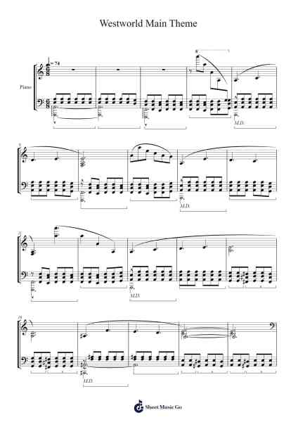 Westworld Main Theme Sheet Music by Ramin Djawadi-Arr.Gabe Prittdair