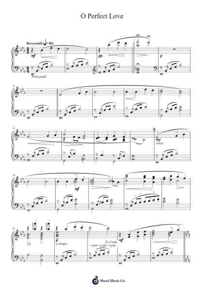 O Perfect Love Sheet Music by Joseph Barnby-Arr.Lespenn